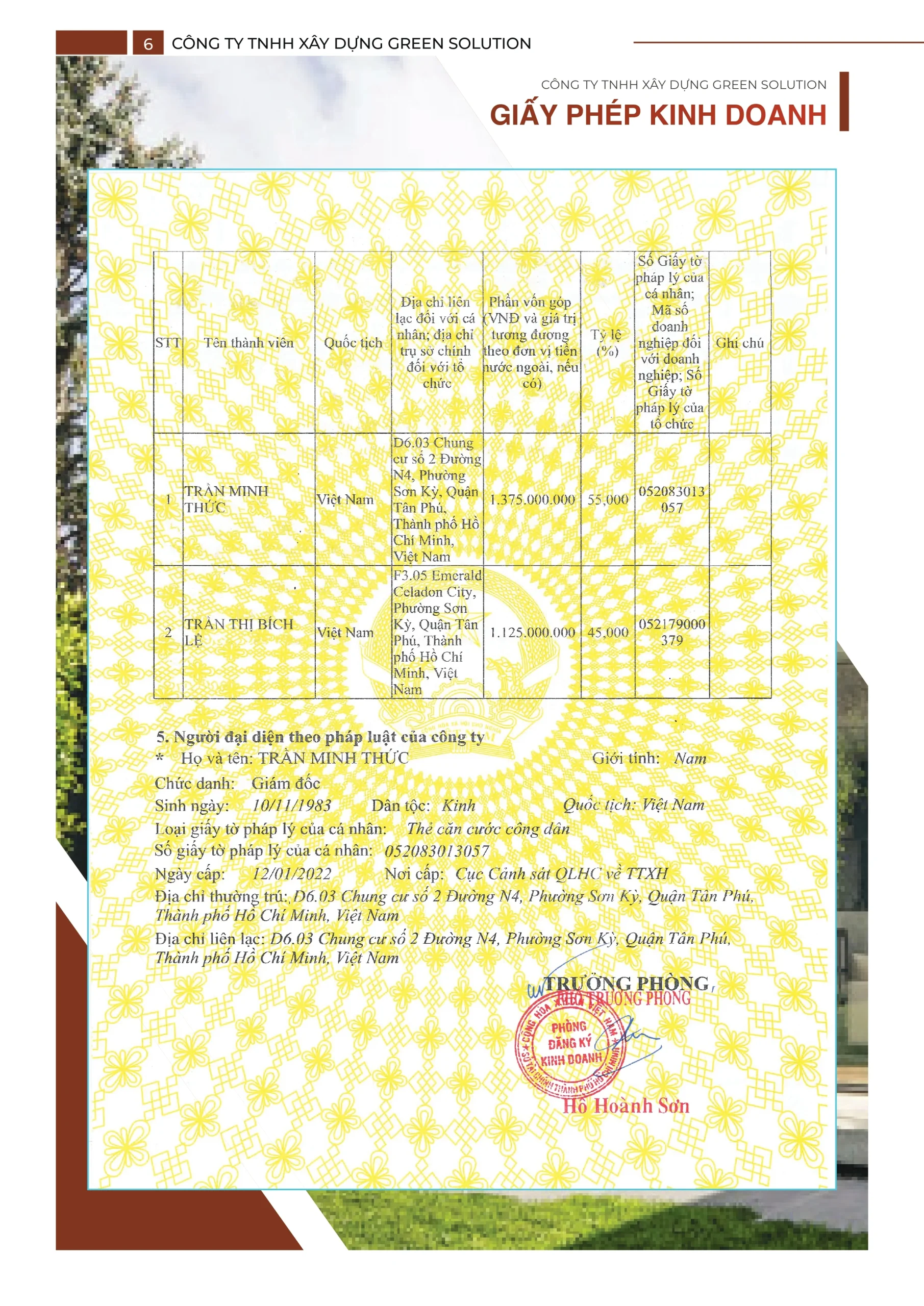 Giấy phép kinh doanh